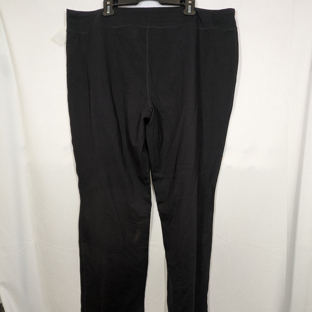Athletic Works Active Pants 3X 24W-26W Black Stretch Relaxed Fit Plus size NWT - Picture 3 of 5